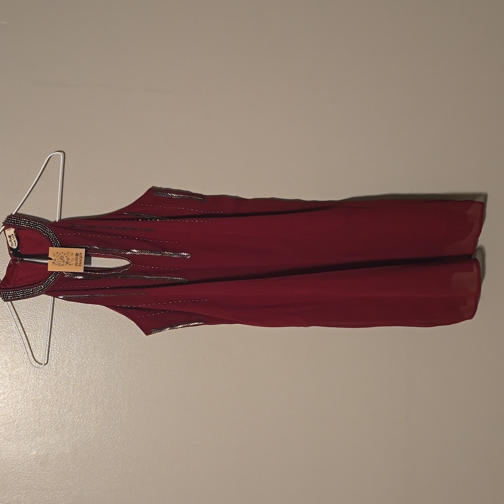 Molly Bracken Sleeveless Mini Dress Burgundy Womens Size‎ Small NWT